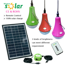 Top Selling Remote Controlling Led Mini Solar Light Kits with USB Charger